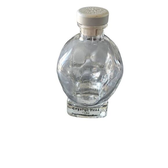 Crystal head vodka clear skull empty bottle & Cork Top - Picture 4 of 6